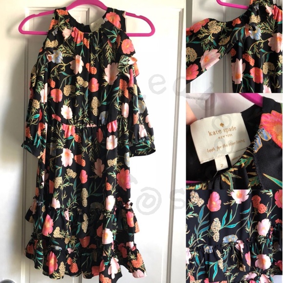 Kate Spade Blossom Cold Shoulder Dress - Picture 2 of 8